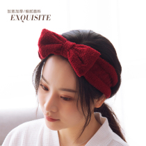 Korean net red beam hair band wide edge face washing mask washing and makeup cute female headdress tied to hoop hoop