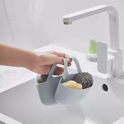 Kitchen utensils Sponge pool storage supplies Hanging basket drain rack Sink single double faucet drain hanging bag