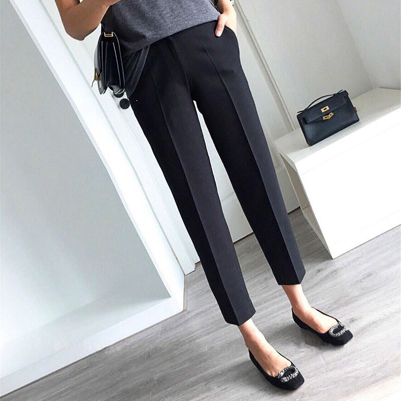 I Tchooiate straight cylinder Loose Western Dress Pants Woman High Waist Display Slim 90% Pants Casual Sports 100 Hitch Casual Pants