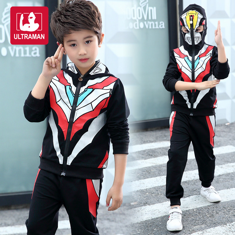 Ultraman clothes children's clothes boys spring clothes 2022 new suits spring and autumn children's boys Western style spider people tide children