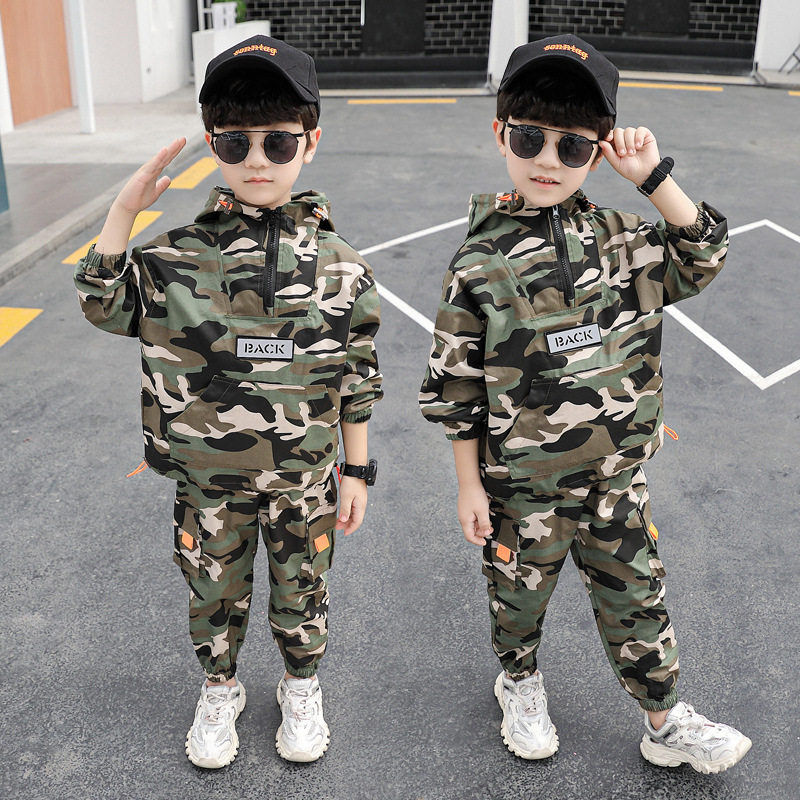 Children's camouflak suit Special Soldiers Children Springtime Thickened Military Training Dress Rehearsal for male and female child elementary school children
