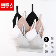 Nam Cực đồ lót thể thao womens ngực nhỏ tụ tập withno vòng thép đẹp trở lại áo ngực áo ngực mỏng trung học cô gái áo ngực SD.