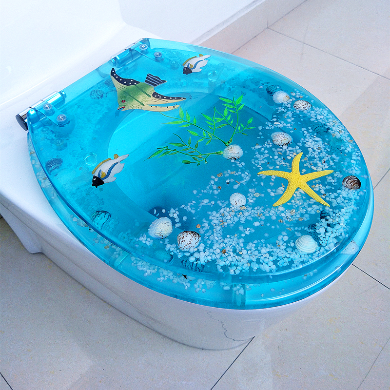 Resin toilet lid U type V Type O-Type universal home toilet lid thickened slow down old-fashioned toilet plate fitting special price