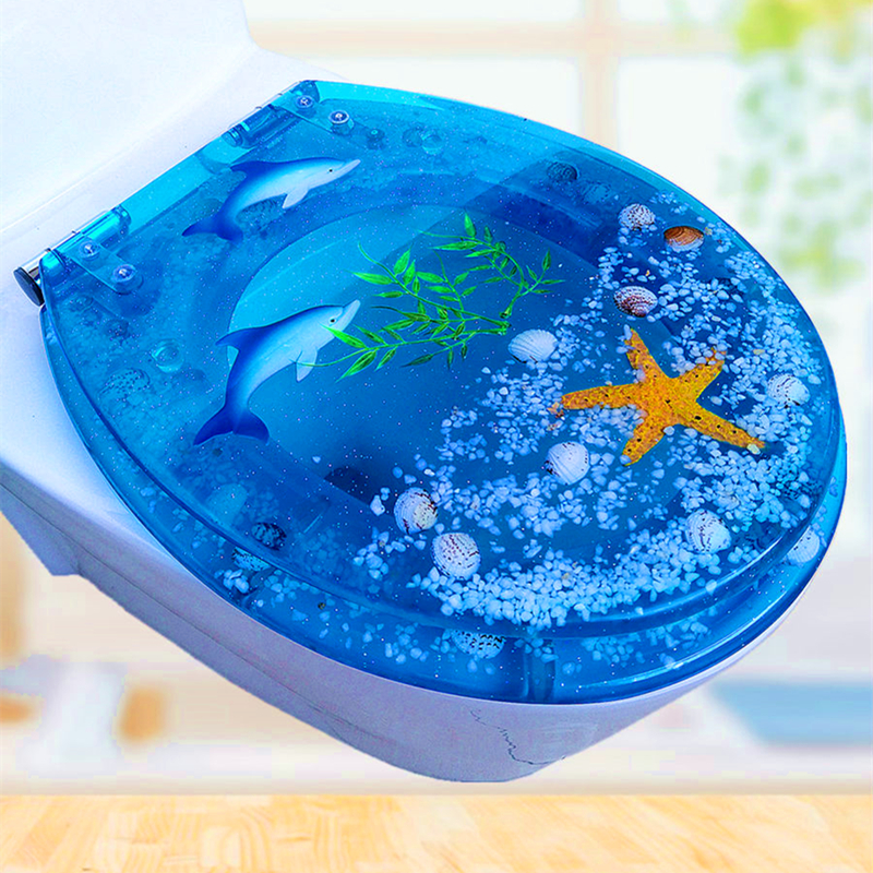 Eurostyle resin toilet lid Home Universal toilet plate thickened transparent horse lid UVO type old style slow down muted