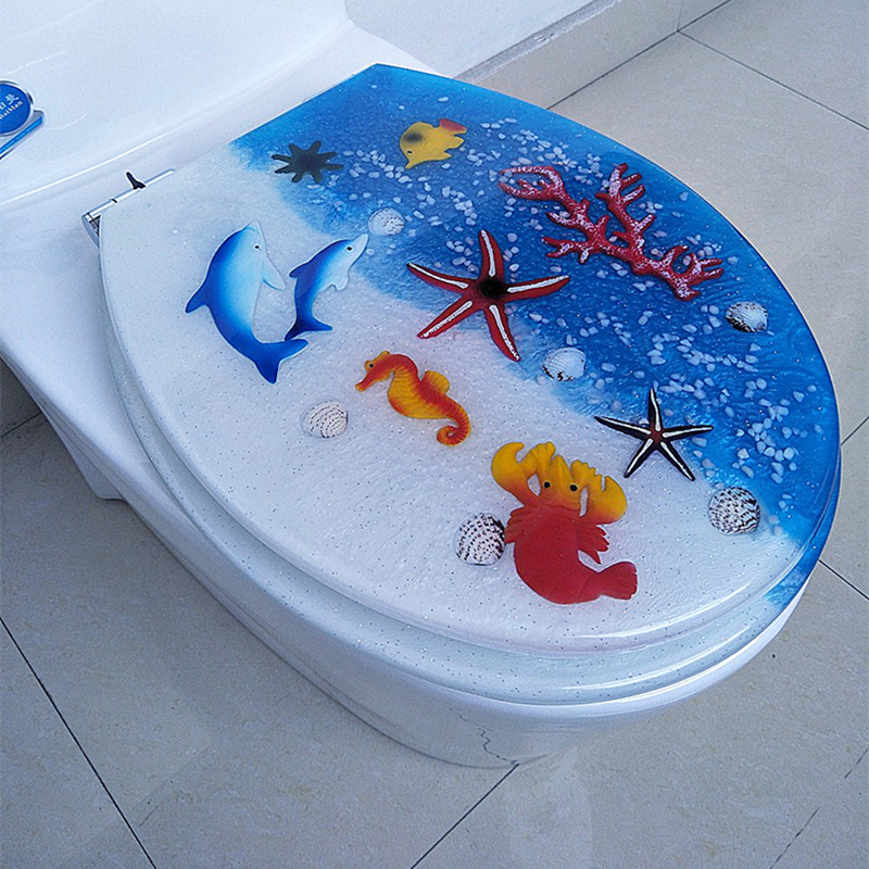 Resin toilet cover UVO type common old - fashioned household pumped toilet ring thickness slow - down silence seat cap accessories