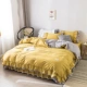 Đơn giản bốn mảnh phong cách công chúa giường xù lông giường váy bốn mảnh vải bông màu đặc biệt chăn bông thêu Bộ đồ giường 1,8m - Váy Petti