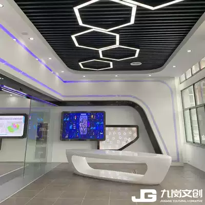 GRG bar wall hanging ceiling ceiling ceiling hall sample House Display Center Office Office Office commercial complex shape customization