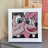 Наклейки для влюбленных для принцессы, фоторамка для мальчиков и девочек, DIY, инкрустировано бриллиантами, подарок на день рождения