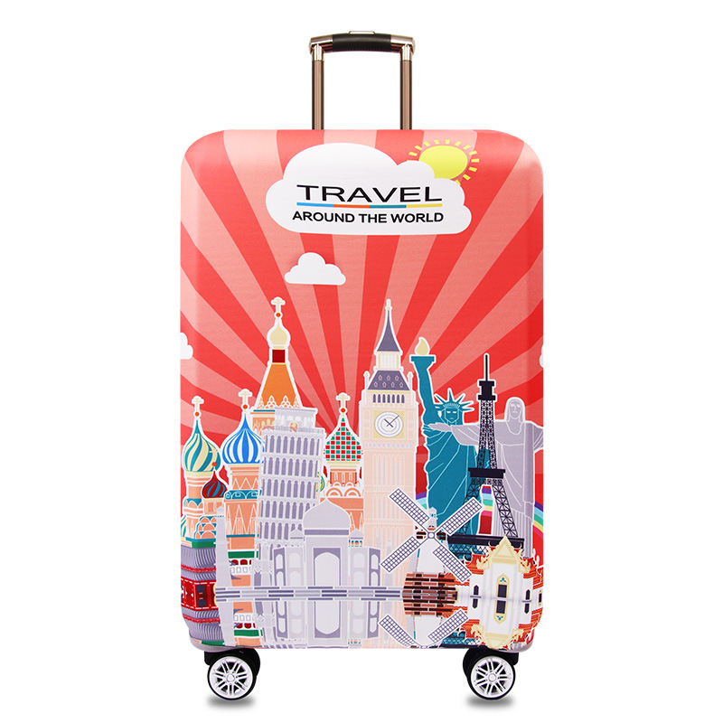 Vỏ xe đẩy đàn hồi chống dày đặt vỏ vali hành lý che bảo vệ 20/24/28/30 inch phổ quát - Va li sunny vali