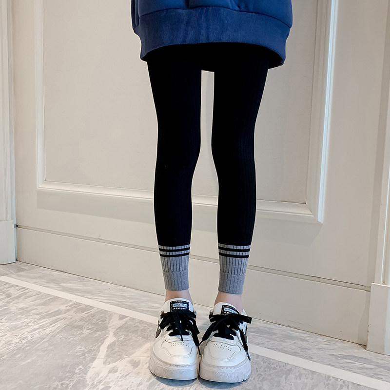 Girl Inside Lap Pants Spring Autumn Summer 2022 New 4 Children Suit 5 Girl 96 Outside Wearing 7 Thin 8 Skintight Pants 10 Years Old