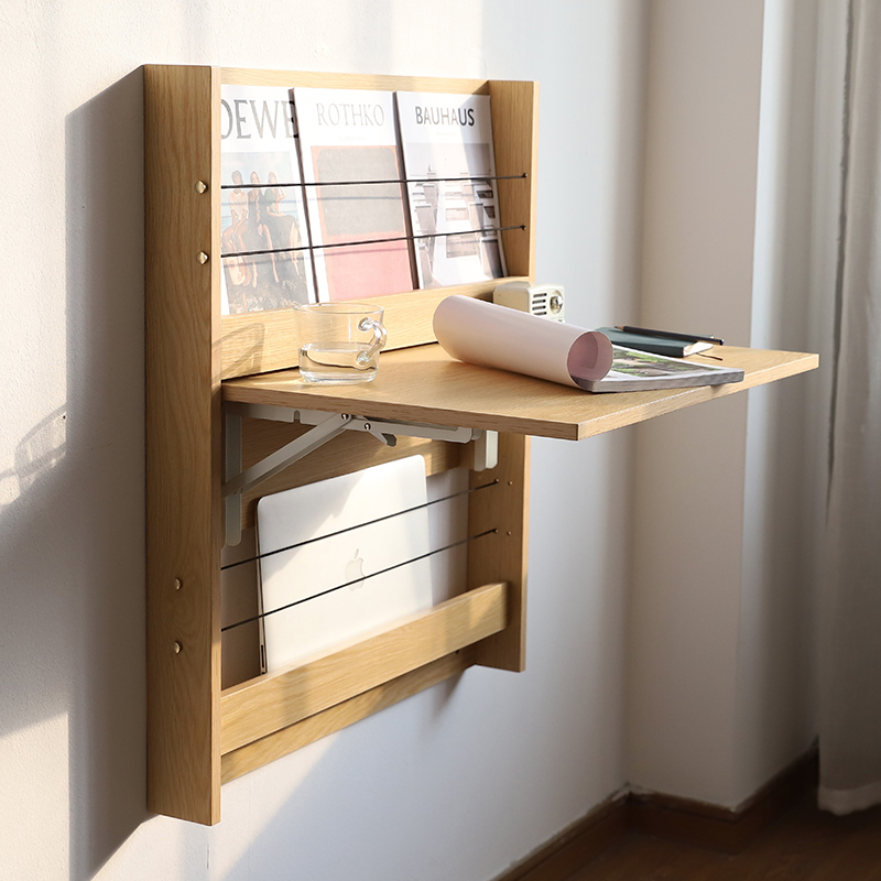 Small wooden good wall-mounted small table wall foldable desk multifunctional wall-mounted table wall-mounted table computer desk