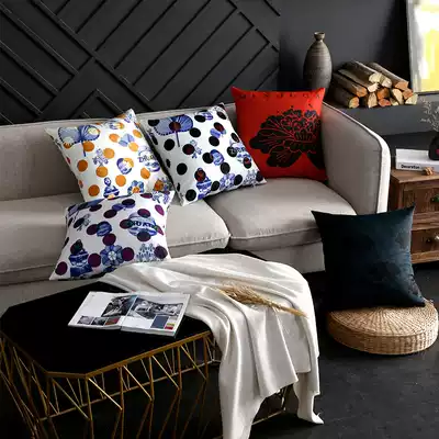 Miluojia fashion simple nap comfortable short plush wave Point Square hotel model room pillow cushion cushion cushion pillow case