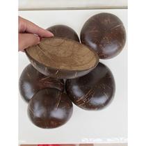 diy natural coconut shell cover mat coconut shell lid coconut shell dish coconut shell slice decoration