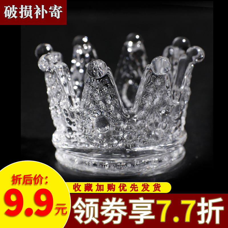 Buddhist tools crystal glass lotus base candlestick for Buddha lamp for Buddha lamp Lotus candlestick