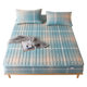 ຜ້າຝ້າຍ quilted fitted sheets single yarn-dyed washed cotton plus cotton bedspread Simmons dust cover can customize