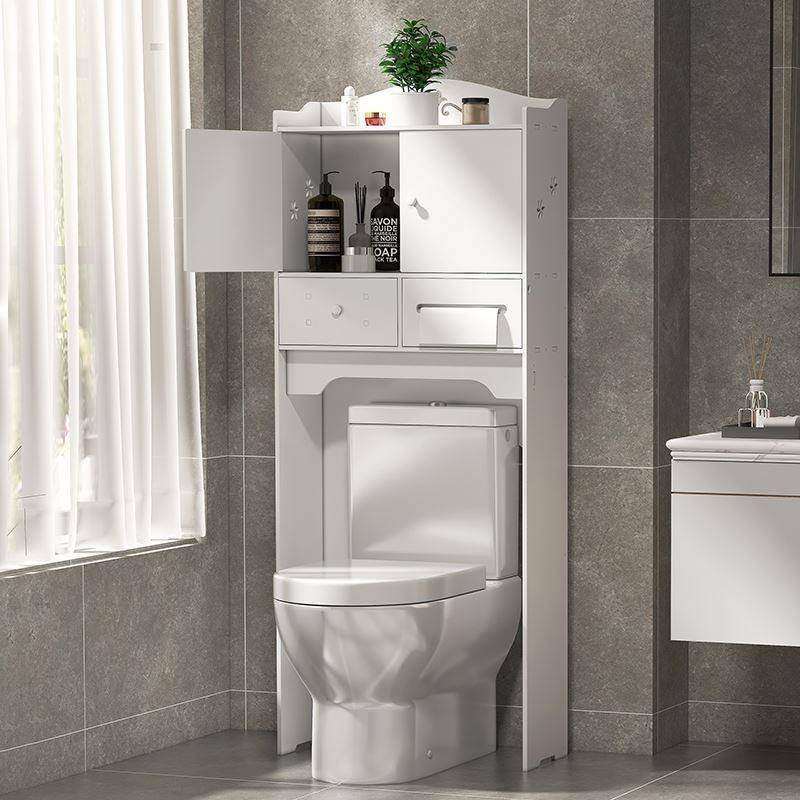 giá để đồ trong nhà tắm Sau nhà vệ sinh, kệ khoảng trống được dành riêng cho phía trên của nhà vệ sinh, và khoảng trống phía sau loại sàn được che phủ để lấp đầy khoảng trống phía trên. kệ để đồ nhà tắm thông minh kệ để đồ nhà tắm bằng nhựa