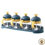 Кухонный резервуар для масла, принадлежности для горшка, стеклянная коробка для приправ, приправа для соли, бытовая коробка для хранения, комбинированный набор бутылок для приправ