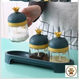 Кухонный резервуар для масла, принадлежности для горшка, стеклянная коробка для приправ, приправа для соли, бытовая коробка для хранения, комбинированный набор бутылок для приправ