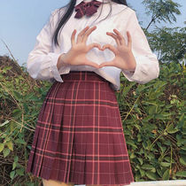 Shahua jk uniform set Full grid skirt Genuine Japanese college style class uniform School uniform Summer sailor suit set