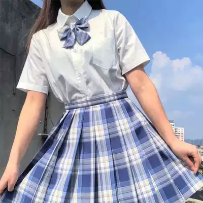 Baa Ah jk uniform skirt genuine set full original summer college style skirt short student uniform set