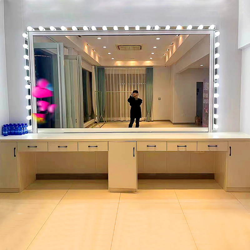 Mirror front light Makeup Room Led Bathroom Makeup Replacement Light Lamp Mirror Light Makeup Table Free to punch toilet Bathroom Lights