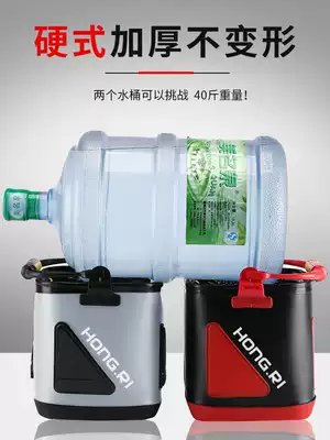 Hongri thickened EVA water bucket with rope small fish bucket Fishing bucket one-piece fish bucket Portable live fish tank