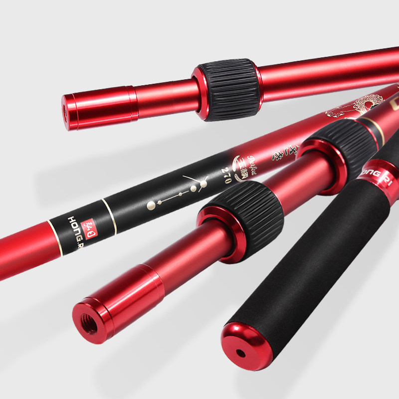 Hongri carbon fishing net rod Fishing fishing net Fishing Telescopic folding net pocket fishing net Ultra-light super hard fishing net rod