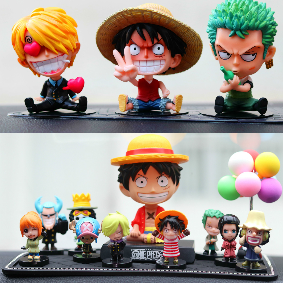 Shake sound one piece car Ruff Joba full set of car interior decoration doll net Red shaking his head high-end car ornaments