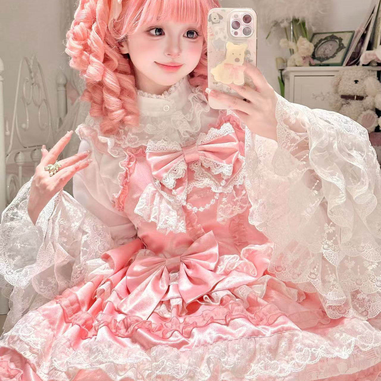 撒娇三月原创恋曲洛丽塔洋装花嫁JSK:甜美新娘,恋爱氛围感拉满!-lolita洛丽塔-淘宝好物网