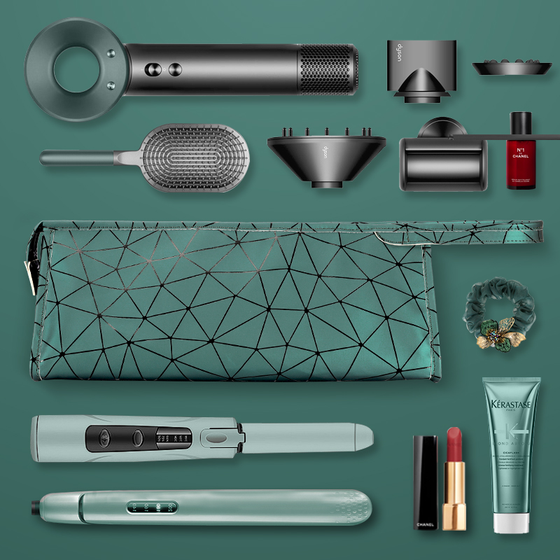 Dyson Hairdryer receives a new package for dyson dyson hair dryer curly rod collection bag portable HD03 air dryer waterproof container box large capacity travel protection pack