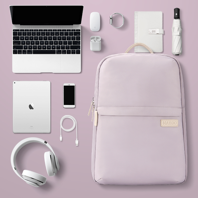 Backpack for Short-Distance Travel, Laptop Backpack, Large-Capacity Commuter Computer Bag, 16inch Female College Student School Bag, Lightweight