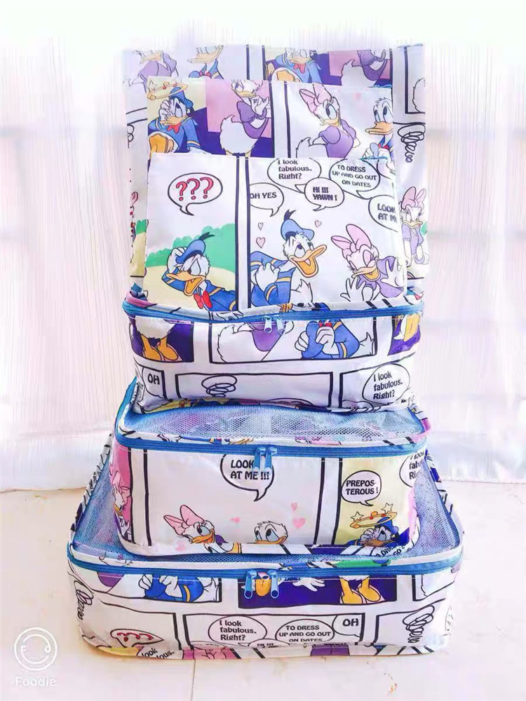 6 pieces of travel collection bag Dang old duck clothes containing bag Suitcase Finishing Bag of Clothing Sorting Bagging