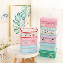 Cartoon Foldable Paper Towel Box On-board Drawing Paper Box Toilet Paper Towel Box Tabletop Minima Home Paper Towel Box