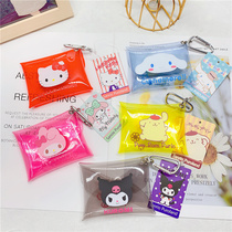 Can Love Beauty Leti Jade Gui Dog Transparent Containing Pouch Coulomi Jelly Bag Zero Wallet Key Bag bag Bag Pendant