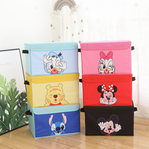 Cartoon Desktop Containing Cartridge Lid Dust-Proof Storage Box Bedroom Large Clothing Finishing Box Home Foldable Box