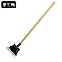 Kangliya K-0206 wooden handle all-steel ice-breaking shovel sanitation road de-icing shovel cold storage ice pick snow shovel black flat head
