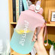 Large-capacity water cup female sports fitness kettle bottle high temperature resistant portable ton bucket ton straw cup summer daily bucket