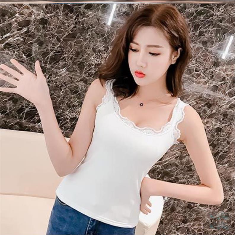 Mẹ womens phụ nữ ấm vest cộng nhung cộng dày cơ thể 2019 cổ áo thấp mùa thu / mùa đông u mùa giải với mô hình nhung mới.