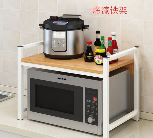 Kitchen rack microwave rack countertop double oven shelf kitchen supplies floor multi-layer storage rack