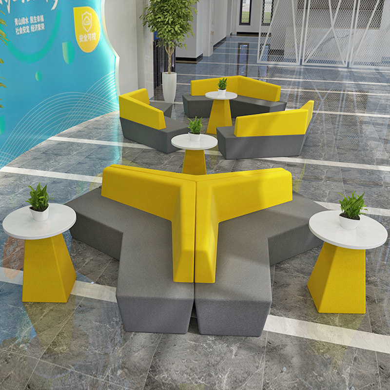 Business negotiation hotel reception office reception lounge area special-shaped modern minimalist leisure personality sofa combination