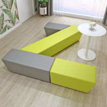 Kindergarten Training Institution Early Education Center Hall Hallway Rest Area Creative Rectangular Puzzle Sofa stool