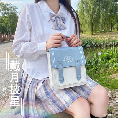 taobao agent Genuine student pleated skirt, one-shoulder bag, mobile phone, Lolita style