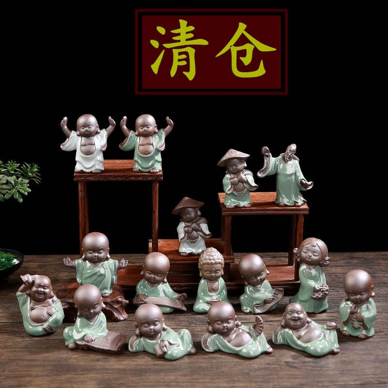 Koken Kiln Flower Pot Desktop Mediterranean Mini Mini Creativity Simple Monk Micro Landscape Pelvis Decoration