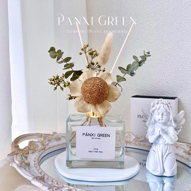 Dried flowers without fire aromatherapy home indoor room rose atmosphere high-end home lasting fragrance essential oil decorative ornaments