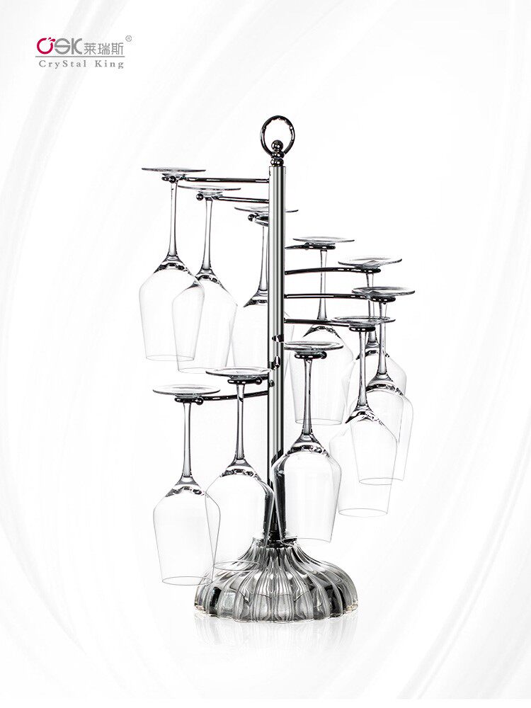 Red Wine Glass Hanging Upside Down High Foot Cup Shelf Home Light Gear Creative Minimalist Creative Crystal Wine Glass Shelf 