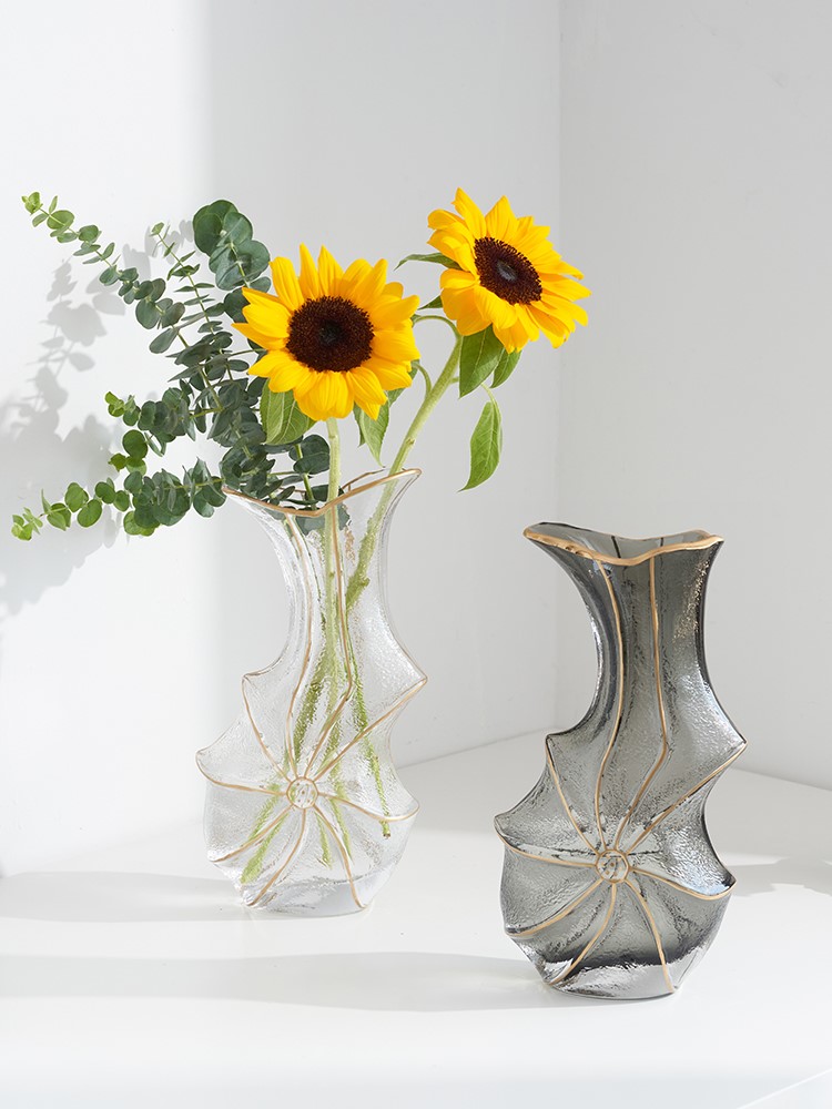 Retro Artglass Vase Advanced Sensor Decoration Archives Creative SFP Garlets Water Flower Living Room Desktop