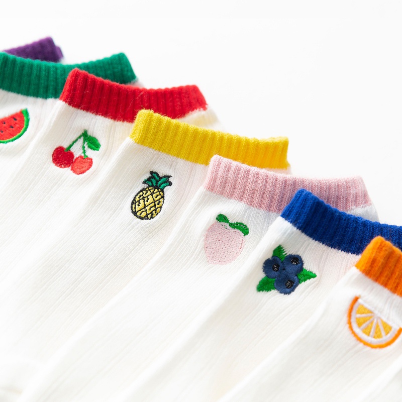 Socks Girls in Korea Cute Japanese Pure Suction Socks All Cotton Socks Summer Small Shocks Summer