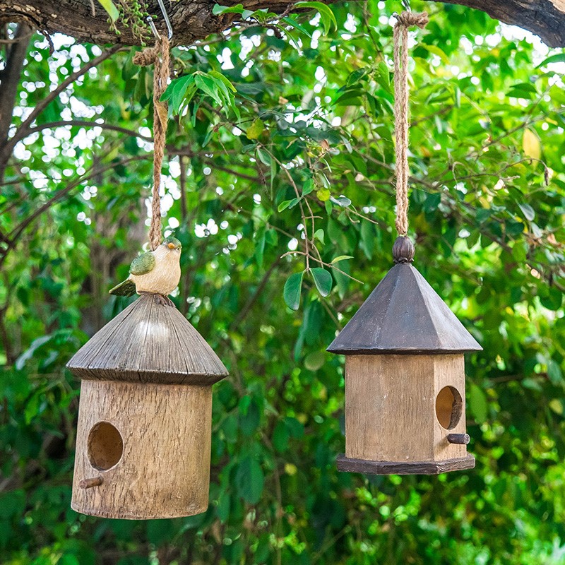 Garden courtyard decoration outdoor creative bird dens fitting high-end creative balcony landscape villa garden sculpture gardening