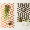 Climbing rattan grid flower rack Anti-corrosion wood fence Small fence wall Garden plants outdoor wall yard courtyard decorative rack