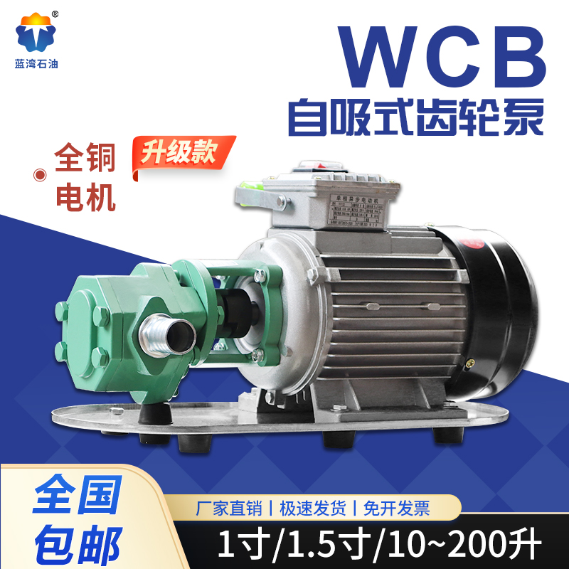 WCB gear oil pump self-priming electric oil pump high viscosity diesel cooking oil oil pump stainless steel oil pump